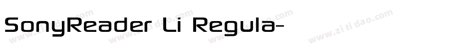 SonyReader Li Regula字体转换